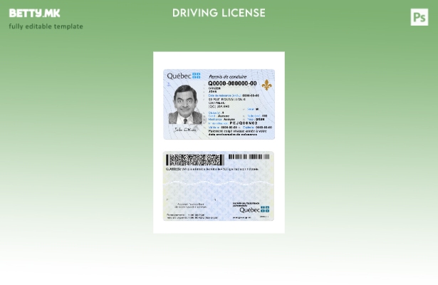 модерен стил Канада Квебек DL присутен шаблон